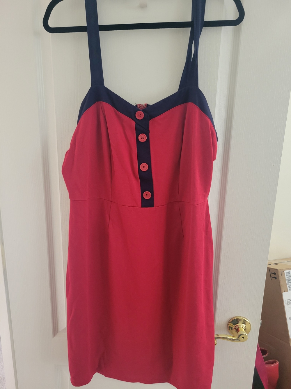 ModCloth sailor-style Red Dress Nautical Cute Size 1X Sundress